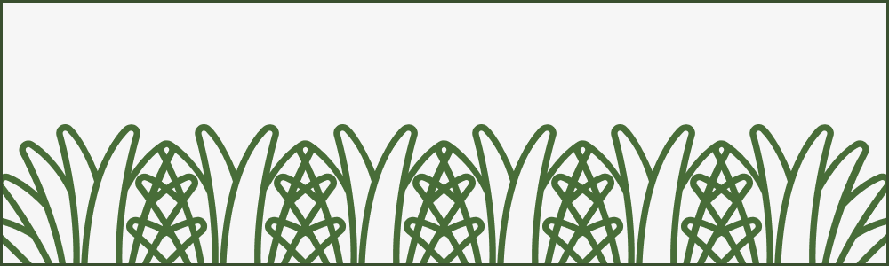 Patterned graphic of green grass on a grey background
